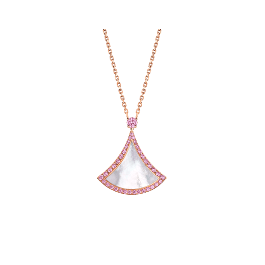[RAFFINE] COLLAR DREAM MOP DIAMANTE ROSA