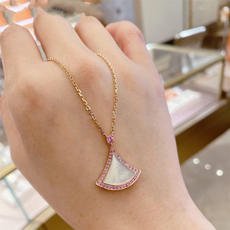 [RAFFINE] COLLAR DREAM MOP DIAMANTE ROSA