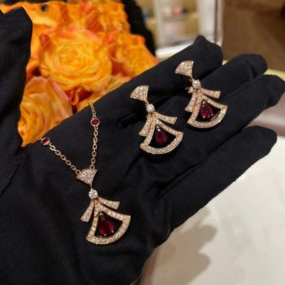[RAFFINE]DREAM NECKLACE CARNELIAN DIAMOND PINK GOLD