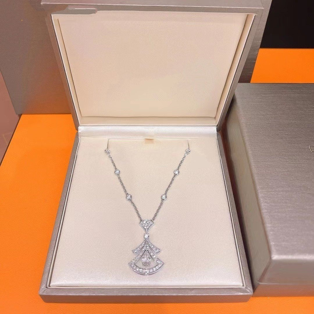 [RAFFINE] COLLAR DE SUEÑO PLATA CON DIAMANTE BLANCO
