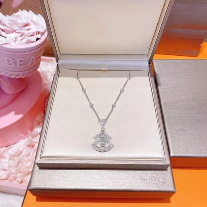 [RAFFINE] COLLAR DE SUEÑO PLATA CON DIAMANTE BLANCO