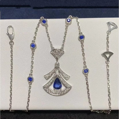 [RAFFINE] COLLAR DE SUEÑO ÁGATA DIAMANTE PLATA