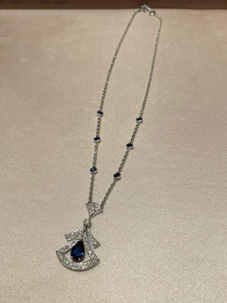 [RAFFINE] COLLAR DE SUEÑO ÁGATA DIAMANTE PLATA