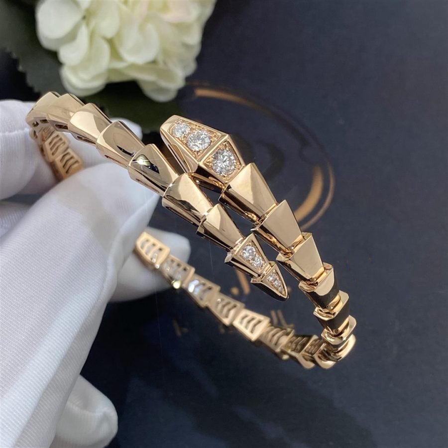[RAFFINE]PULSE SERPENTI DIAMANTES ORO ROSA
