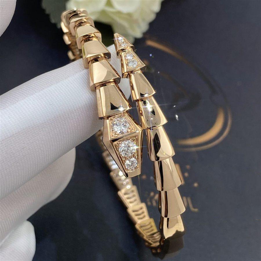 [RAFFINE]PULSE SERPENTI DIAMANTES ORO ROSA