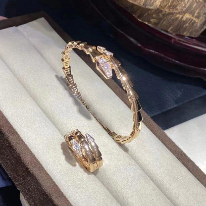 [RAFFINE]PULSE SERPENTI DIAMANTES ORO ROSA