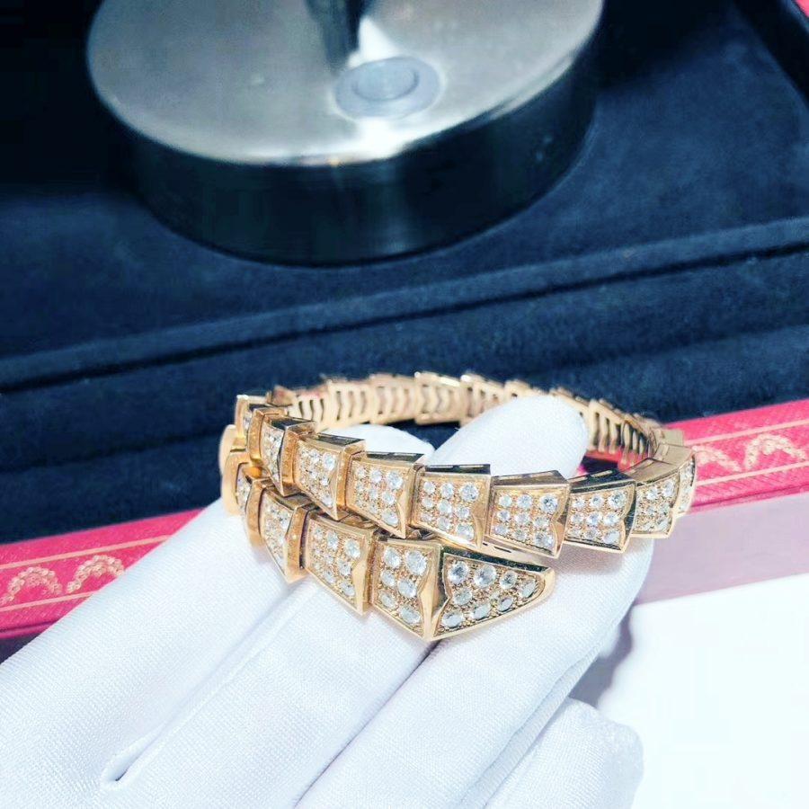 [RAFFINE]PULSE SERPENTI ORO ROSA 8MM DIAMANTE