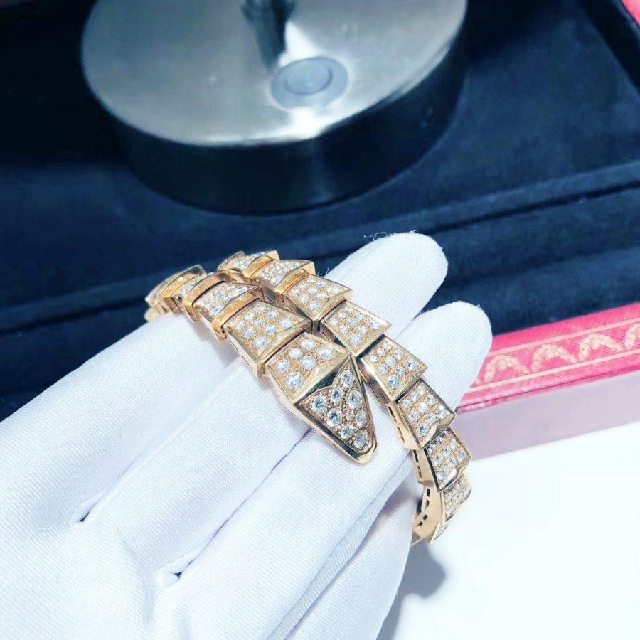 [RAFFINE]PULSE SERPENTI ORO ROSA 8MM DIAMANTE