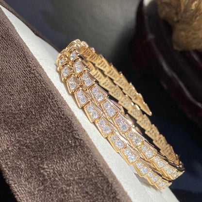 [RAFFINE]PULSE SERPENTI ORO DIAMANTES DOBLE HILERA