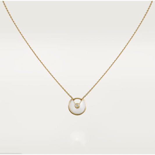 [RAFFINE] COLLAR DE TRAPEADOR DE ORO ROSA AMULETTE