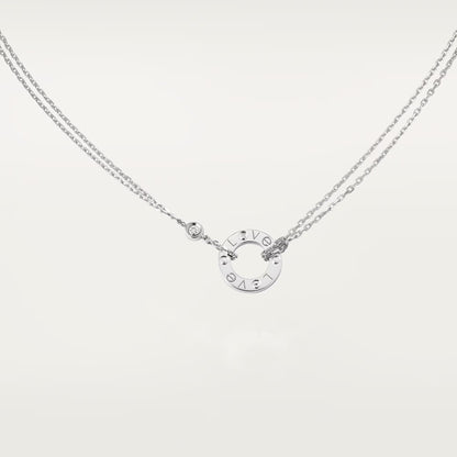 [Raffine]LOVE NECKLACE 16MM 2 DIAMONDS