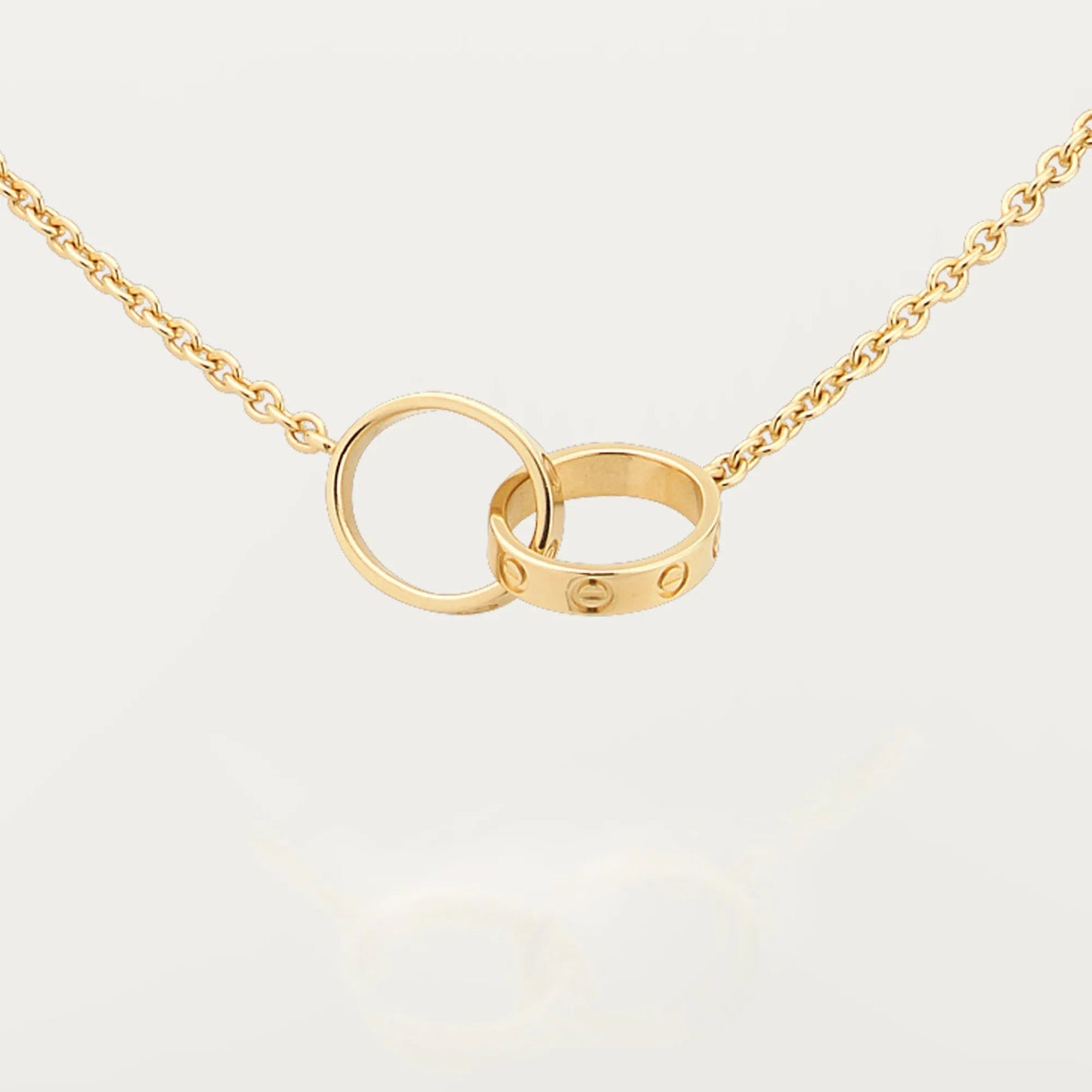 [Raffine]LOVE DOUBLE RING NECKLACE