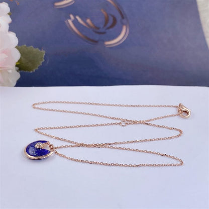 [Raffine]COLLIER AMULETTE AGATE OR ROSE