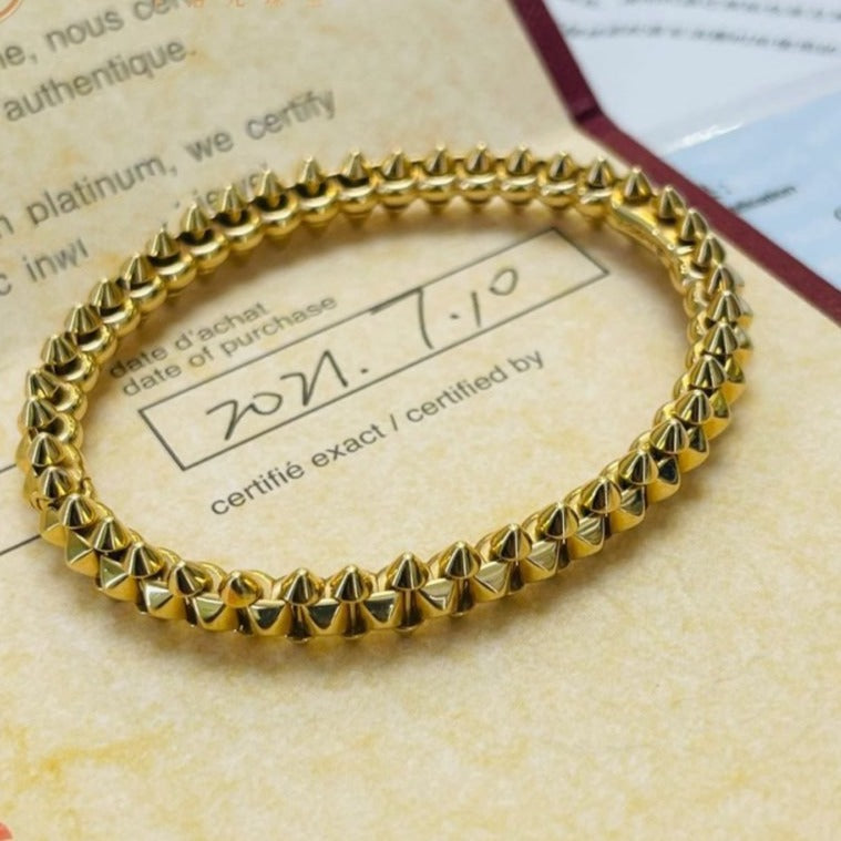 [RAFFINE]CLASH GOLD BRACELET