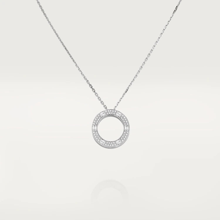 [RAFFINE]LOVE NECKLACE ADJUSTABLE SILVER