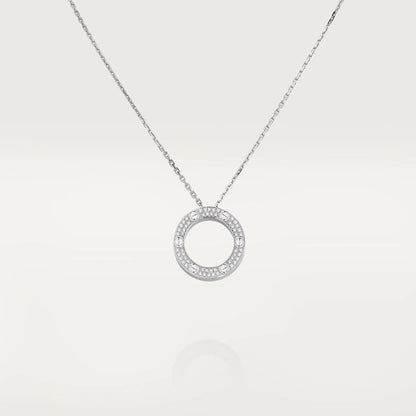 [RAFFINE]LOVE NECKLACE ADJUSTABLE SILVER