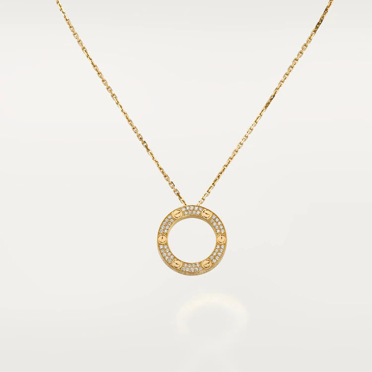 [RAFFINE]LOVE NECKLACE ADJUSTABLE ROSE GOLD