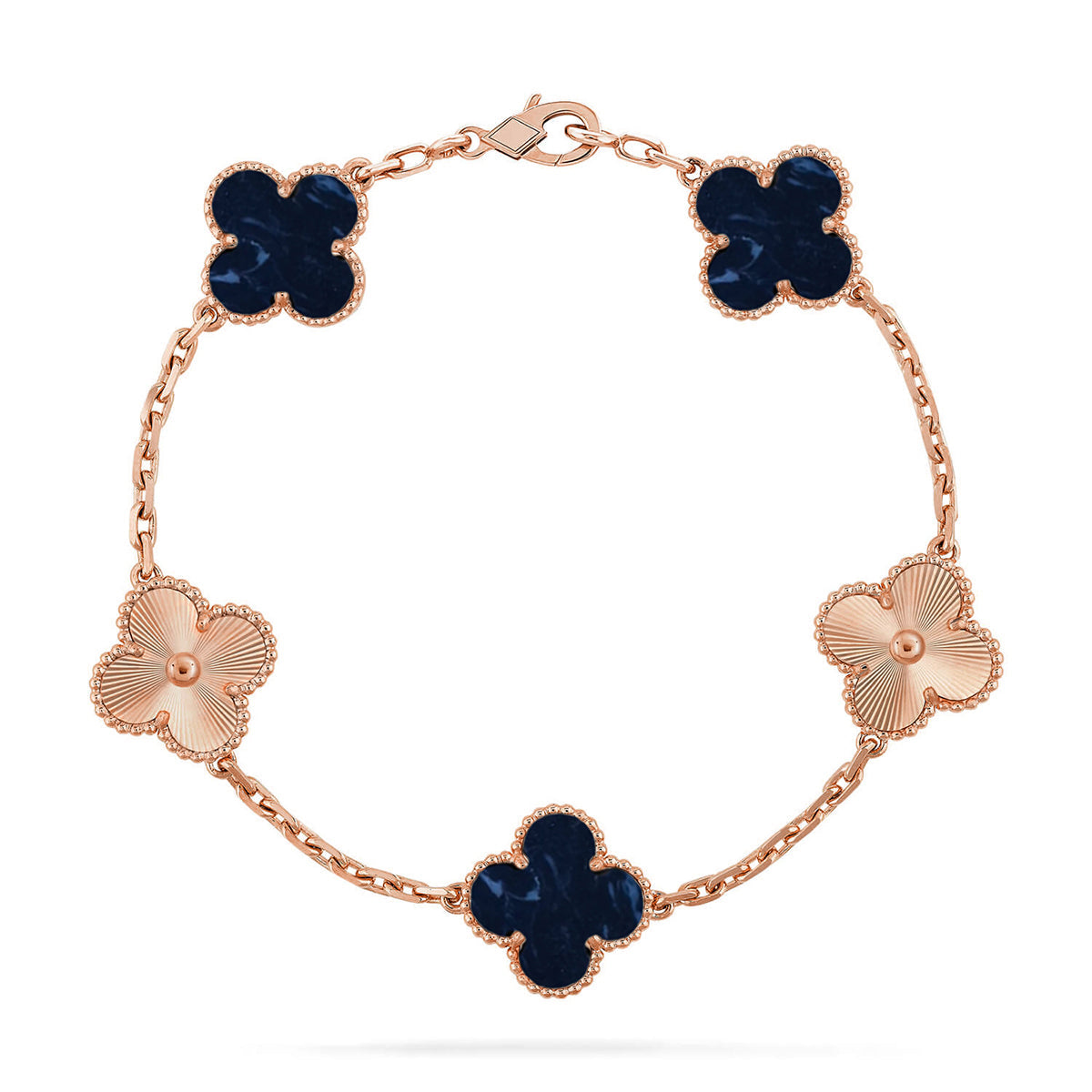 [RAFFINE]CLOVER 5 MOTIF PIETERSITE BRACELET COLLECTION