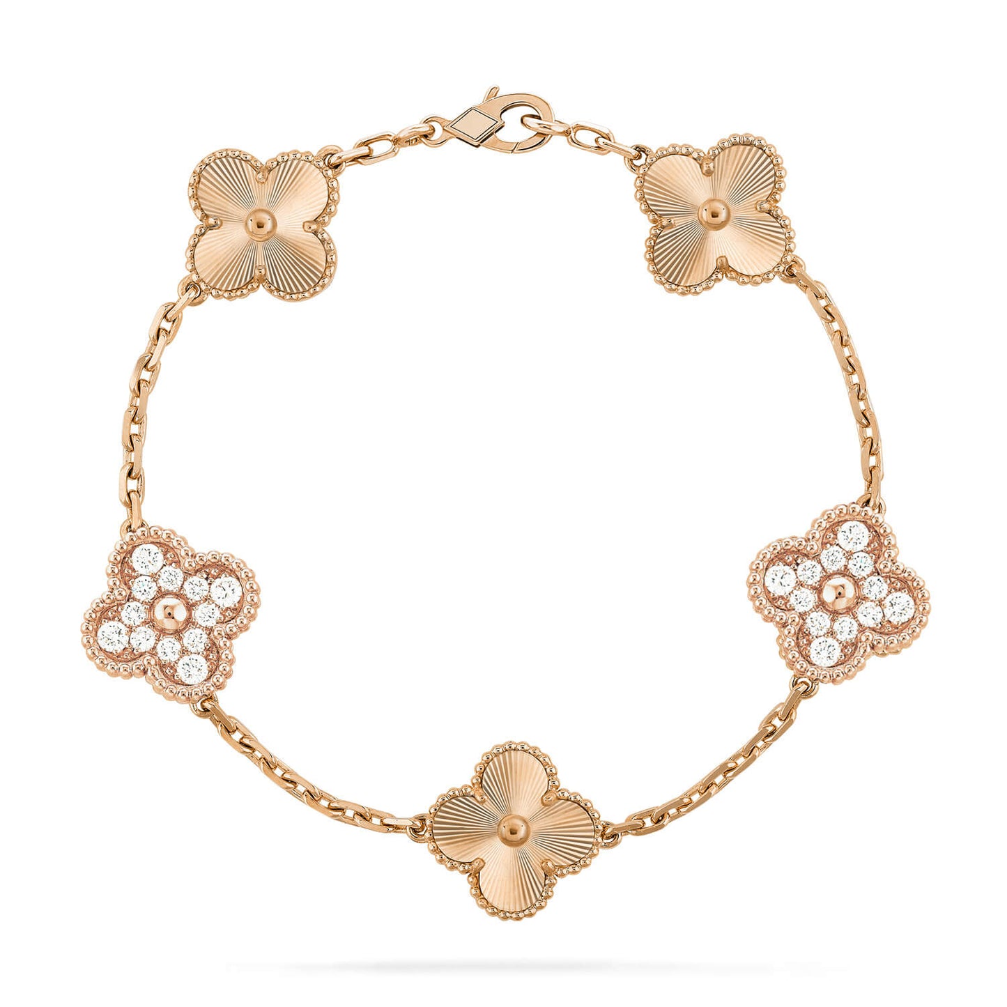 [RAFFINE] CLOVER 5 MOTIF LASER BRACELET COLLECTION