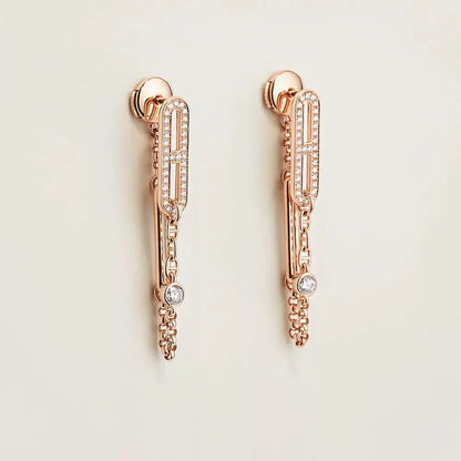 [RAFFINE] PENDIENTES DE DIAMANTES CHAOS
