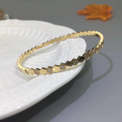 [RAFFINE]BEE LOVE GOLD DIAMOND BRACELET