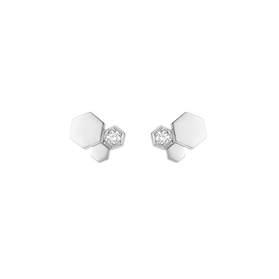 [RAFFINE] PENDIENTES DE PLATA CON DIAMANTES BEE LOVE