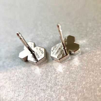 [RAFFINE] PENDIENTES DE PLATA CON DIAMANTES BEE LOVE