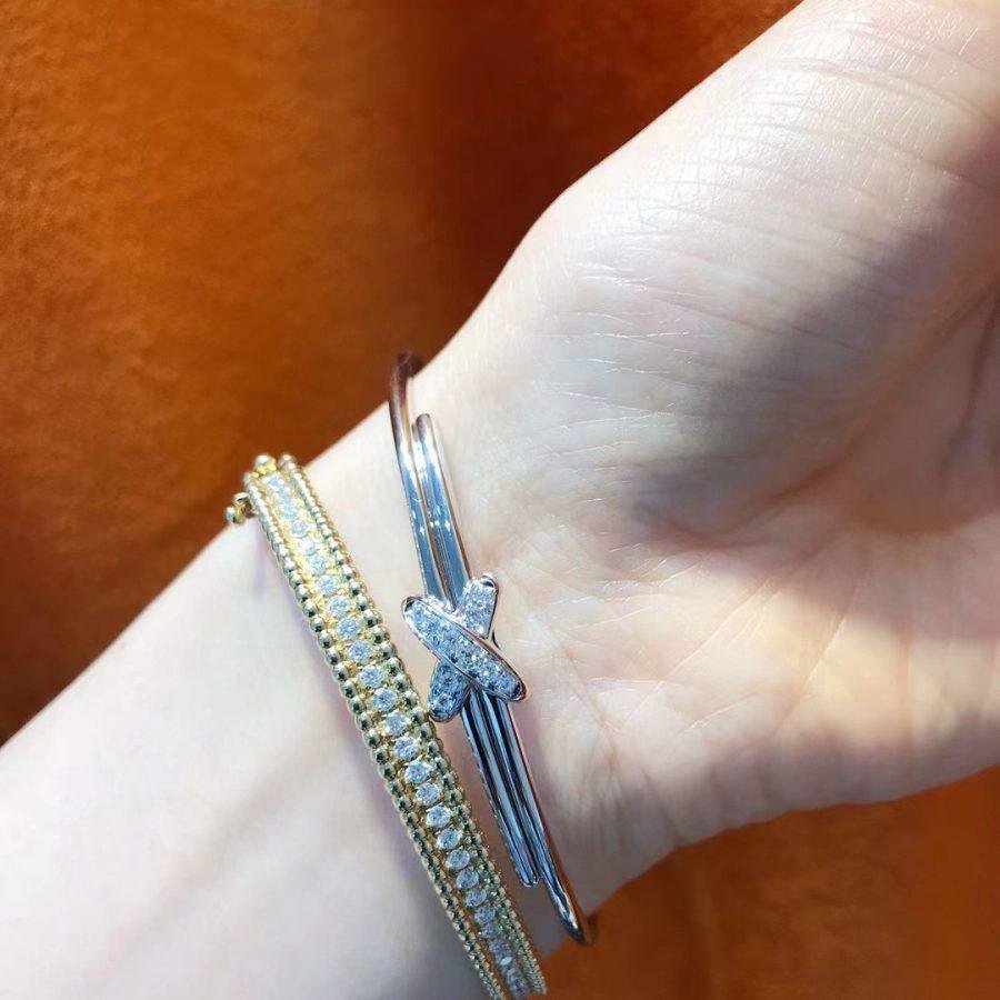 [RAFFINE]JEUX DE BRACELET SILVER DIAMONDS
