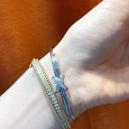 [RAFFINE]JEUX DE BRACELET SILVER DIAMONDS
