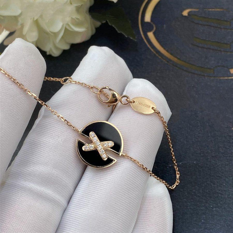 [RAFFINE]JEUX DE BRACELET ONYX PINK GOLD DIAMOND