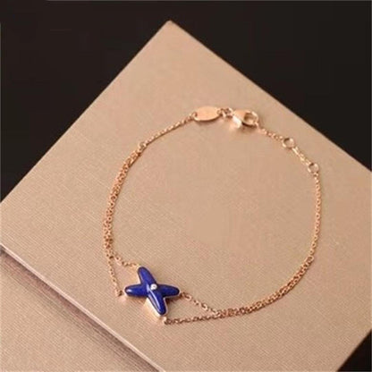[RAFFINE]Hollow Design Four-Leaf Clover Flower Shape Ring