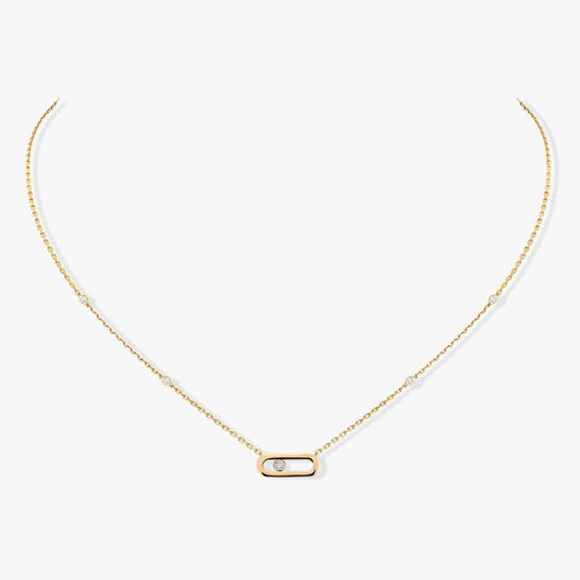 [RAFFINE]MOVE UNO DIAMOND NECKLACE