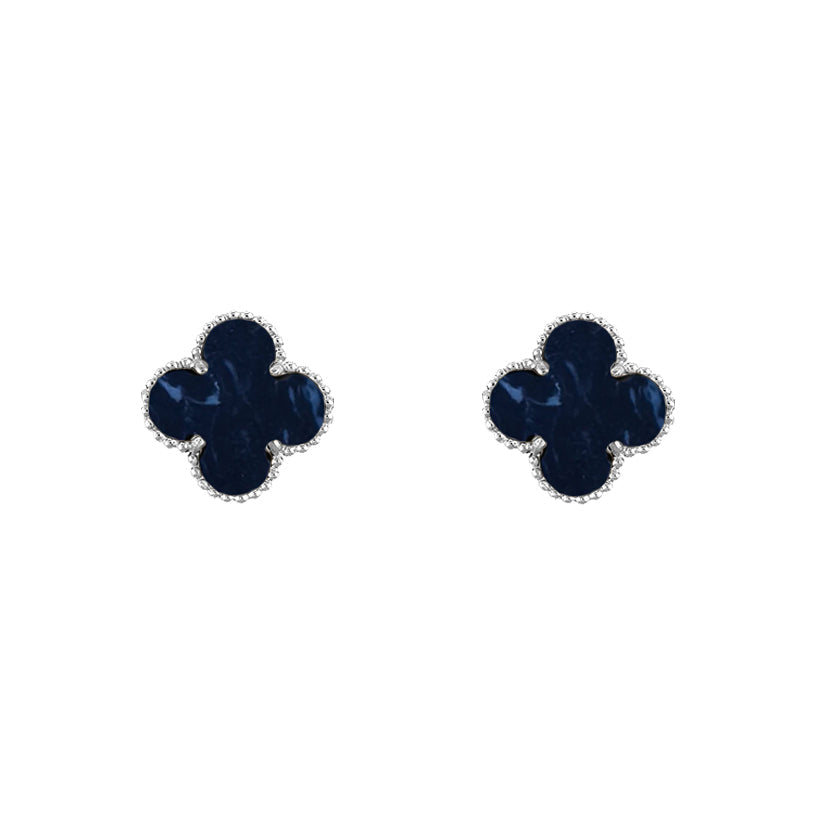[LUXE]CLOVER SILVER 15MM EARRINGS COLLECTION