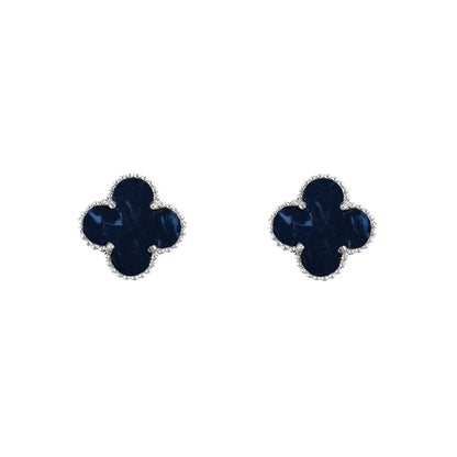 [LUXE]CLOVER SILVER 15MM EARRINGS COLLECTION