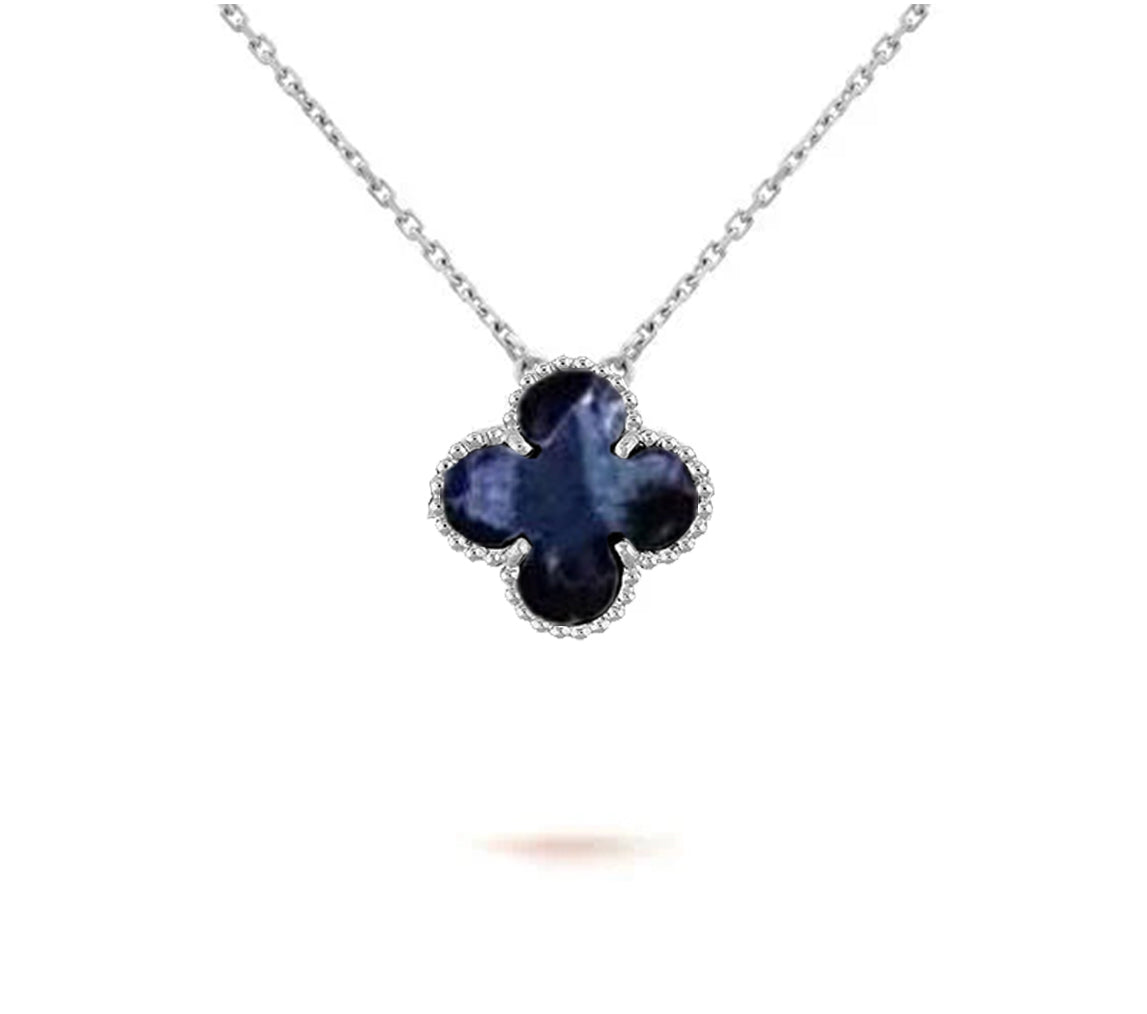 [LUXE]CLOVER 15MM NECKLACE SILVER COLLECTION