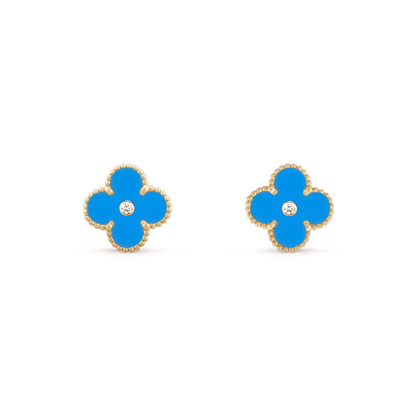 [LUXE]CLOVER  15MM DIAMOND EARRINGS COLLECTION