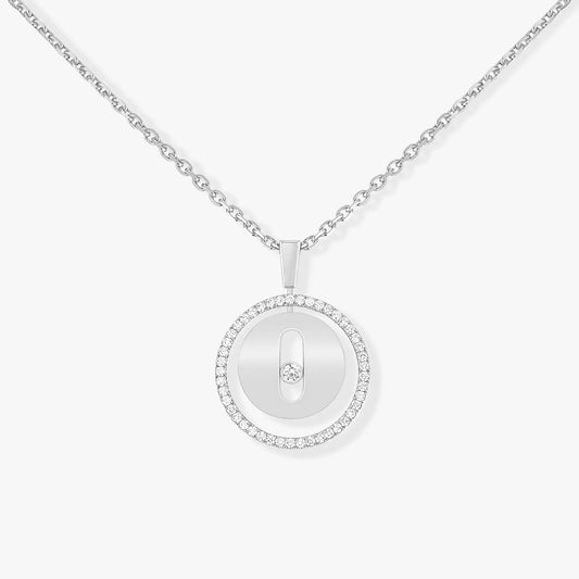 [RAFFINE]LUCKY MOVE PM NECKLACE SILVER DIAMOND