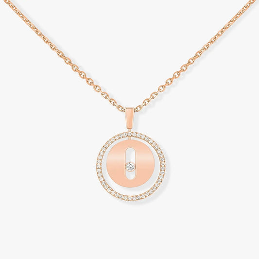 [RAFFINE]LUCKY MOVE PM NECKLACE PINK GOLD DIAMOND