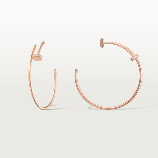 [Raffine]JUSTE HALF DIAMOND LARGE EARRINGS