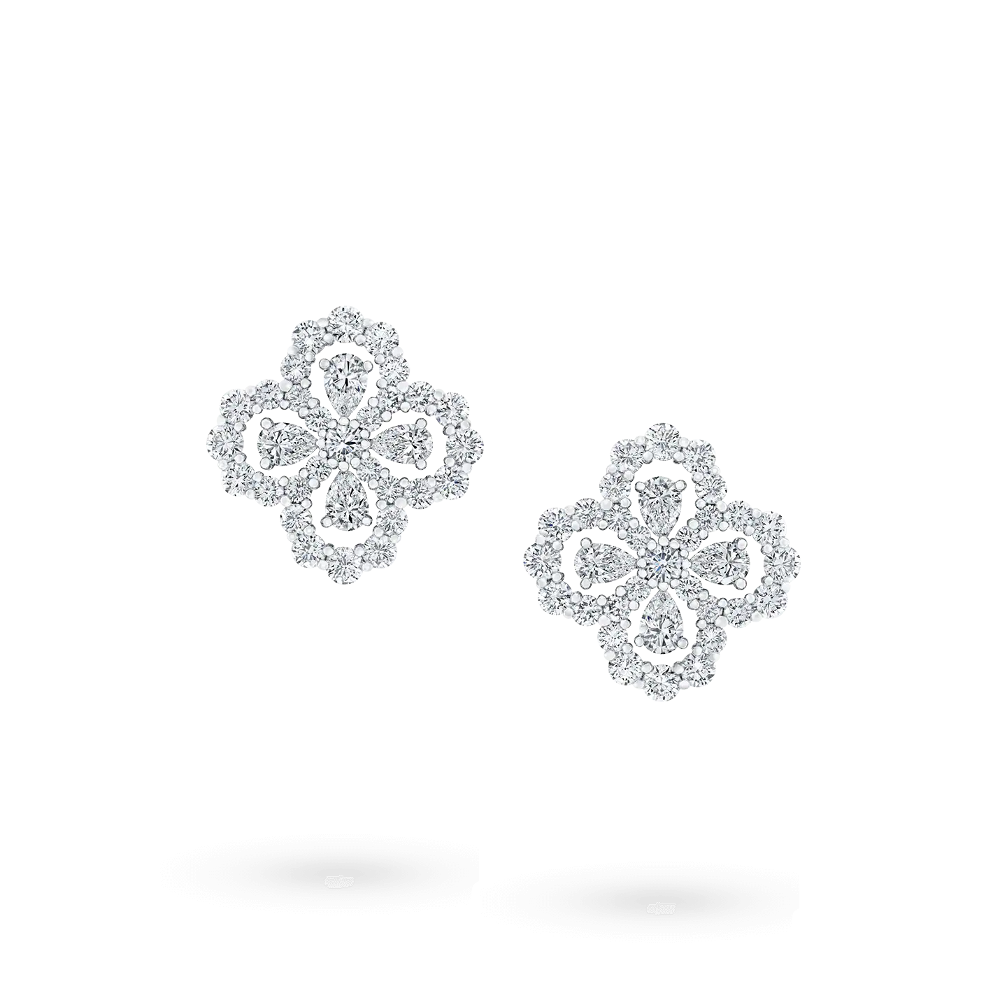 [Raffine]Boucles d'oreilles créoles motif diamant 16 mm