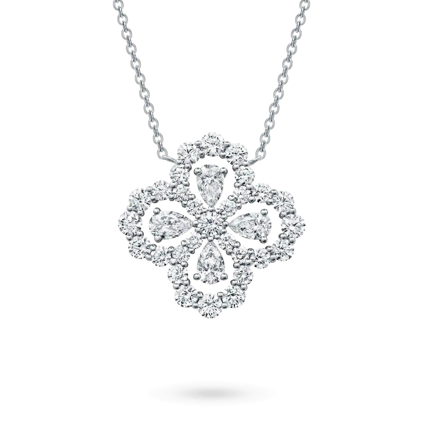 [Raffine] COLLAR DE LAZO CON MOTIVO COMPLETO DE DIAMANTE DE 16 MM EN MÚLTIPLES COLORES