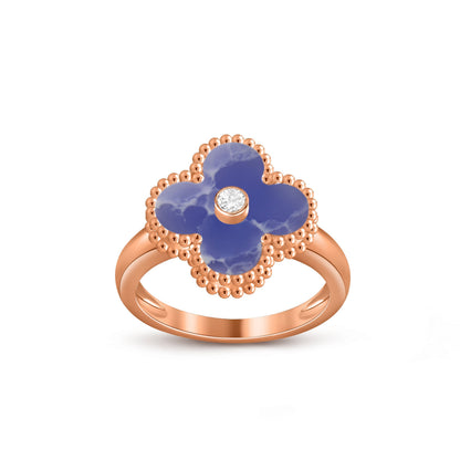 [LUXE]CLOVER DIAMOND RING ROSE GOLD COLLECTION