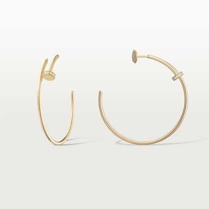[Raffine]JUSTE HALF DIAMOND LARGE EARRINGS