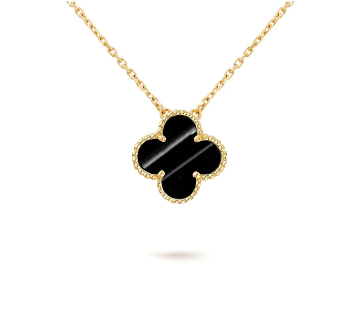 [LUXE]CLOVER 15MM SINGLE FLOWER NECKLACE COLLECTION