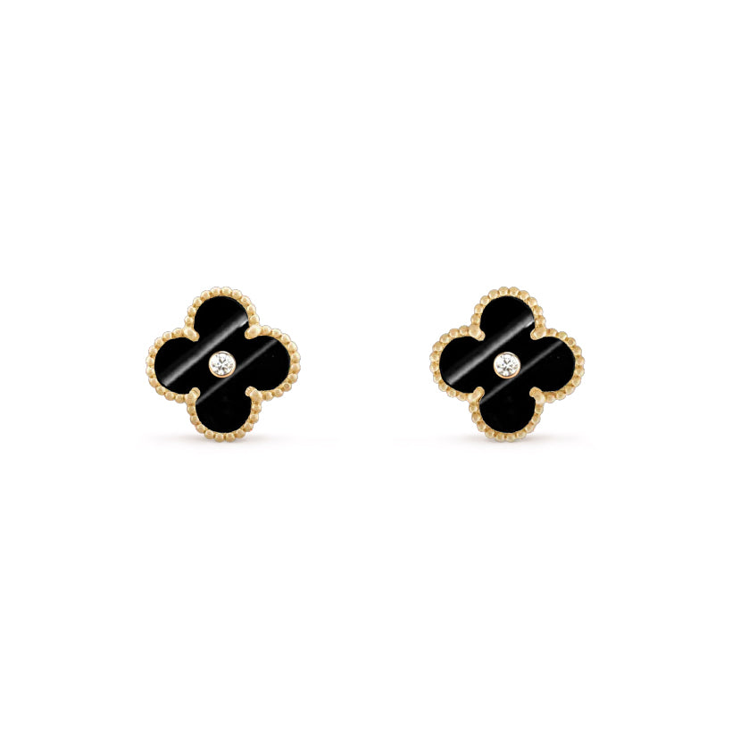 [LUXE]CLOVER  15MM DIAMOND EARRINGS COLLECTION