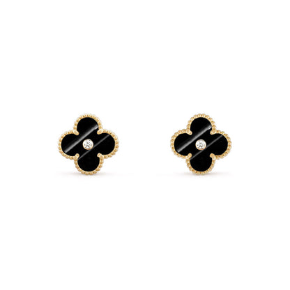 [LUXE]CLOVER  15MM DIAMOND EARRINGS COLLECTION