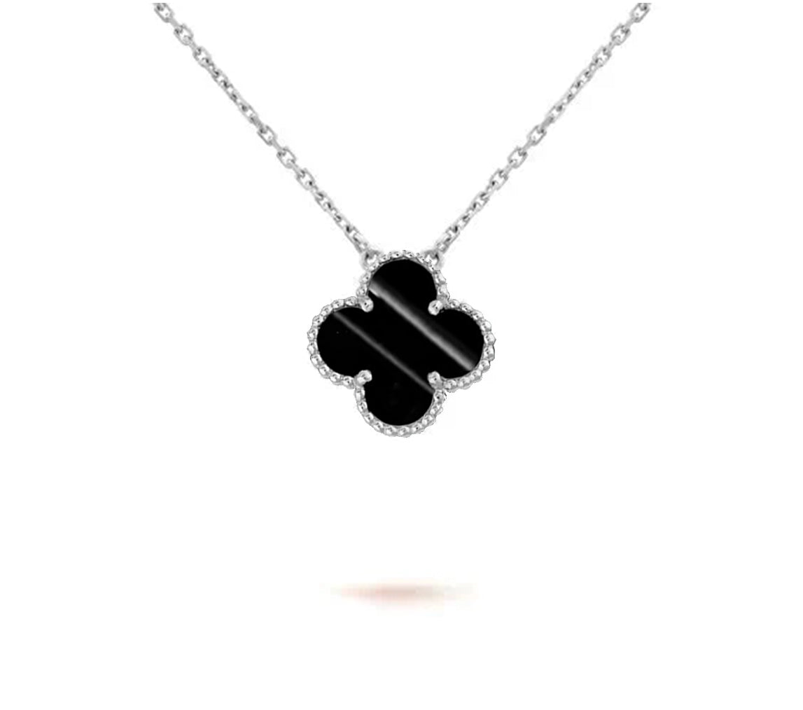 [LUXE]CLOVER 15MM NECKLACE SILVER COLLECTION