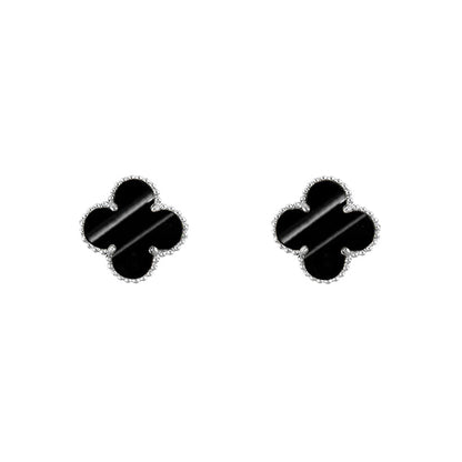[LUXE]CLOVER SILVER 15MM EARRINGS COLLECTION
