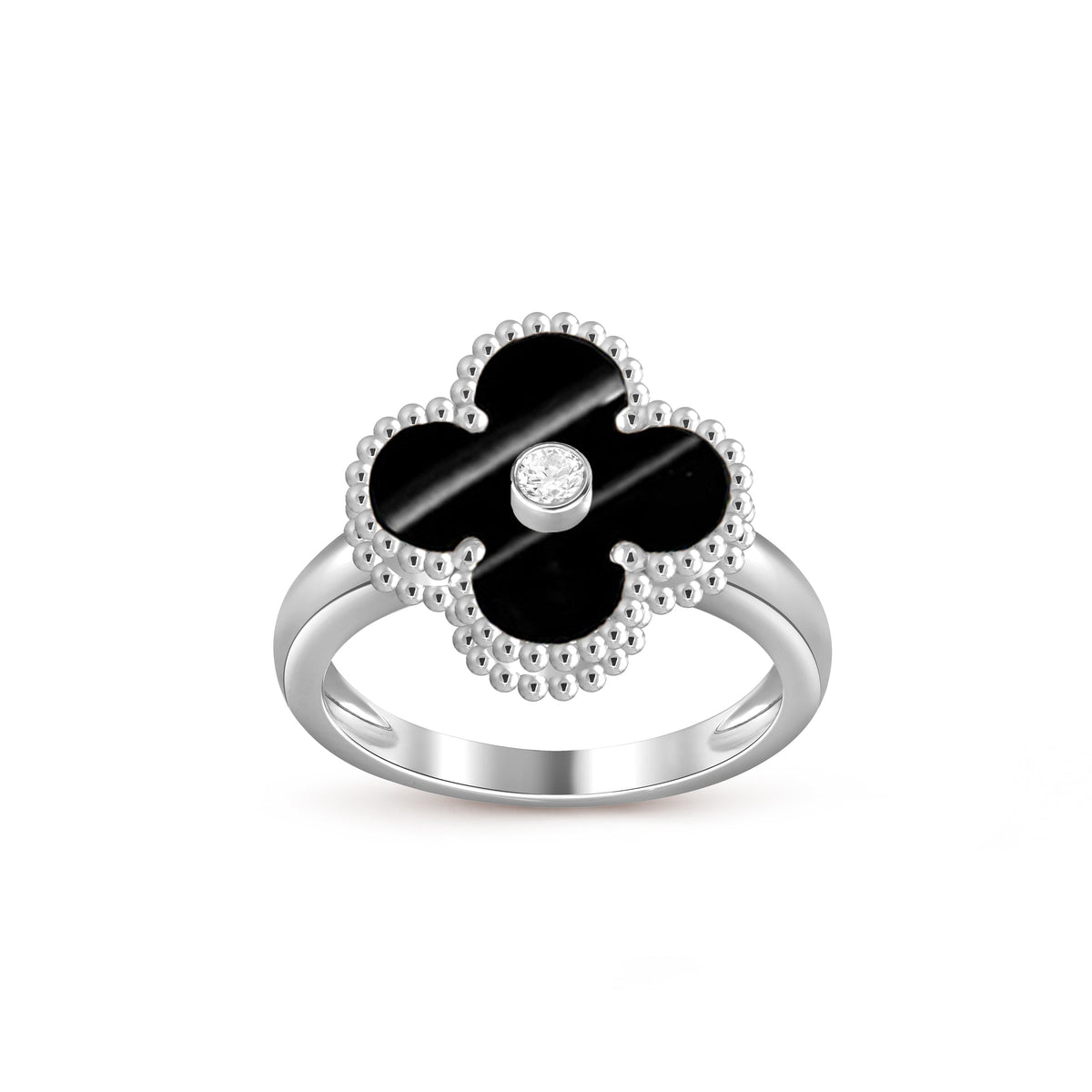 [LUXE]CLOVER SILVER DIOMND RING COLLECTION