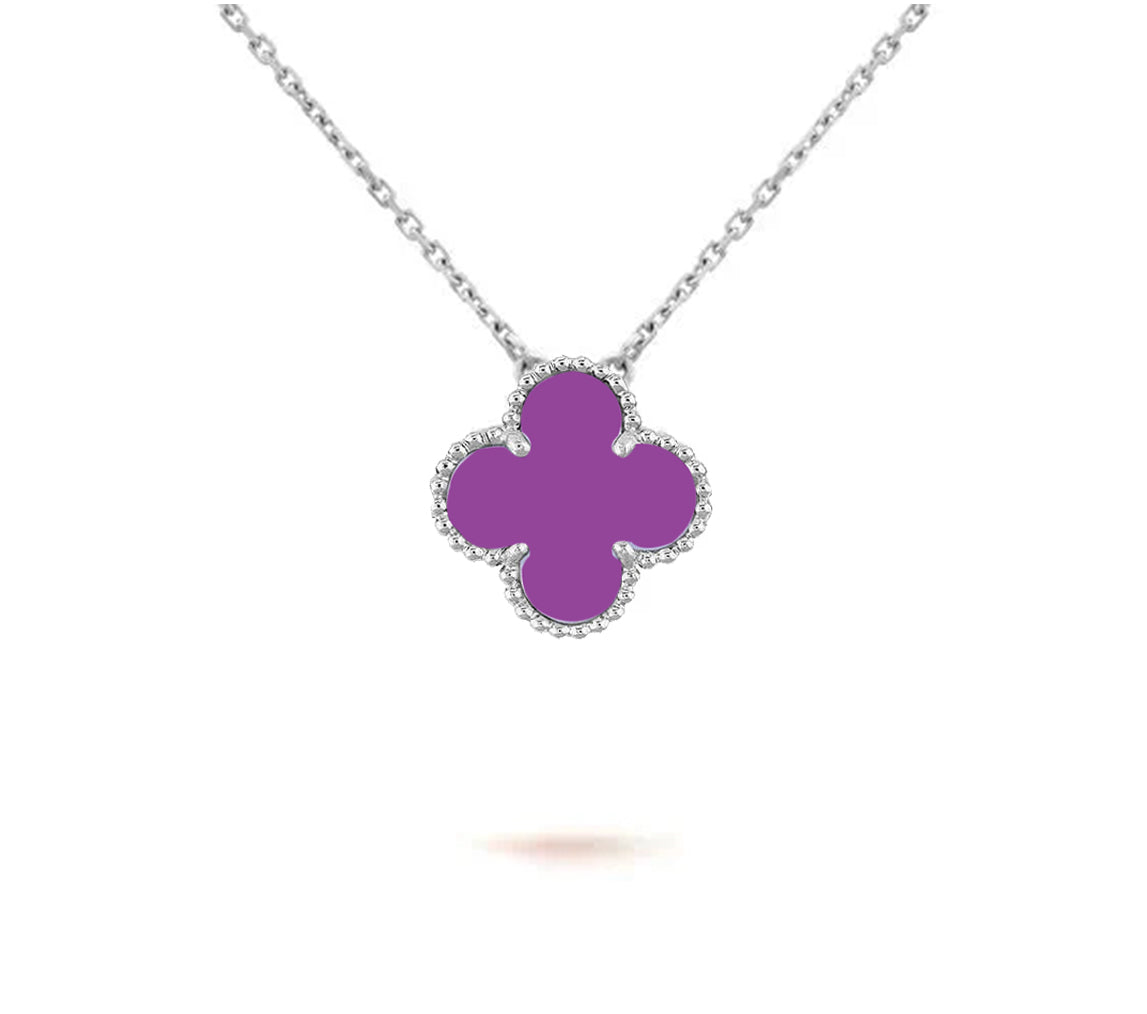 [LUXE]CLOVER 15MM NECKLACE SILVER COLLECTION